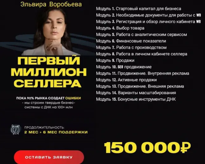 Эльвира Воробьева - Первый миллион селлера