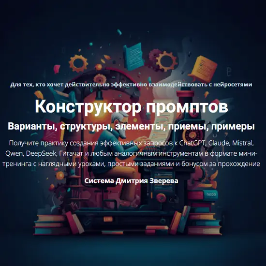 Дмитрий Зверев - Конструктор промптов. Тариф Конструктор промптов (2025)