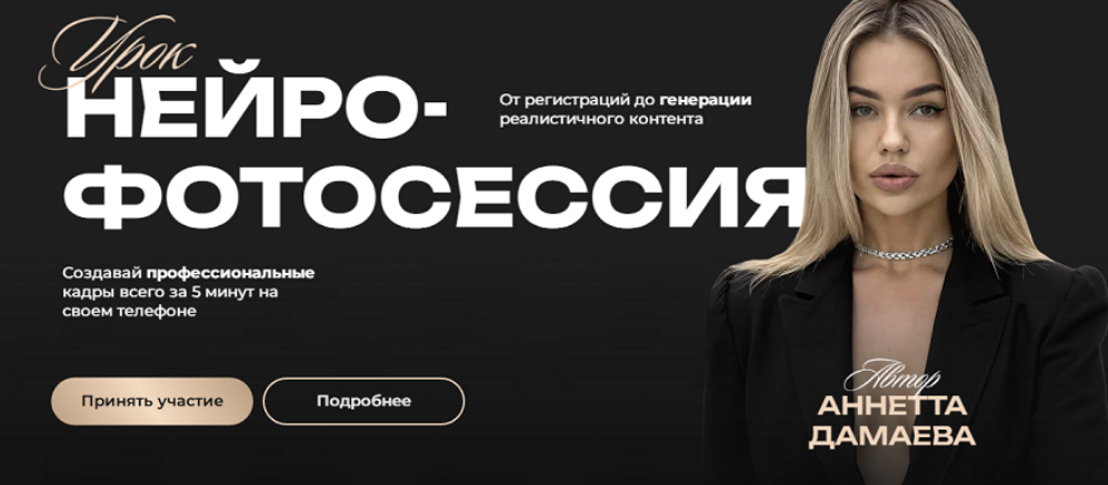 Нейро / Аннетта Дамаева - фотосессия. Тариф Нейро-фотосессия