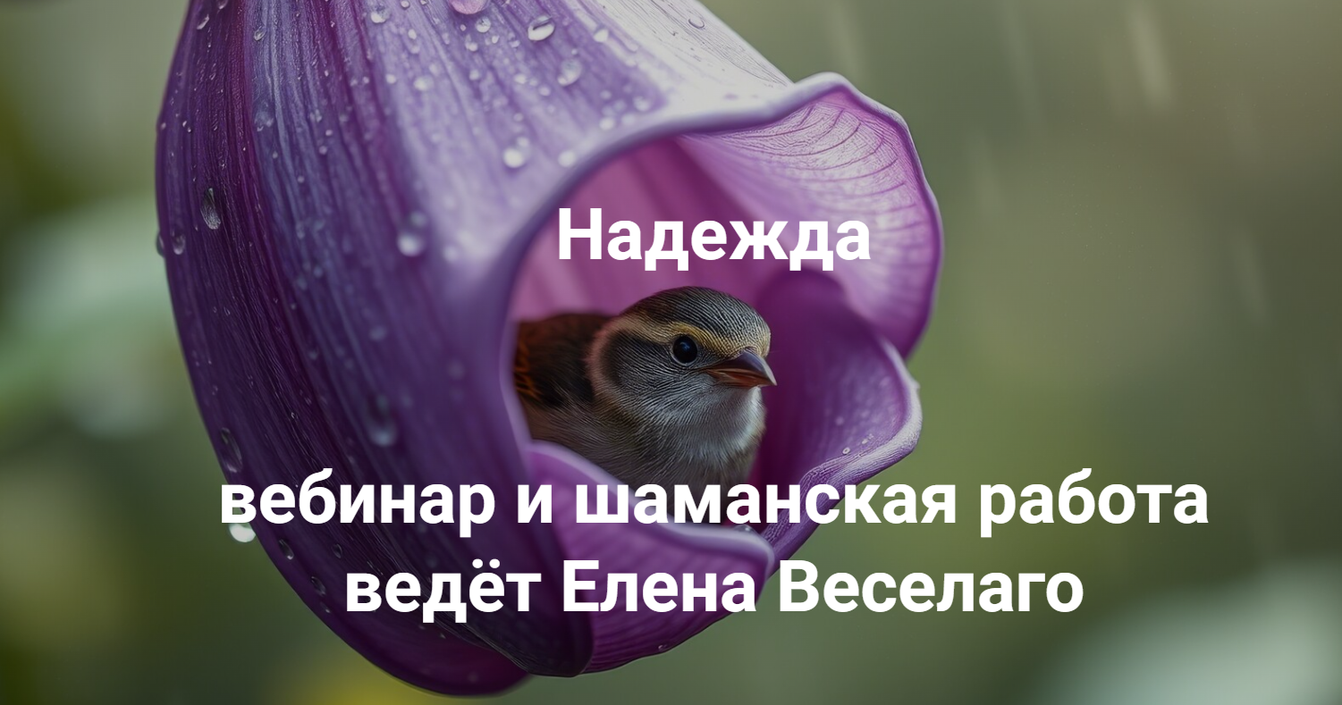 Институт Открытого поля / Елена Веселаго - Надежда