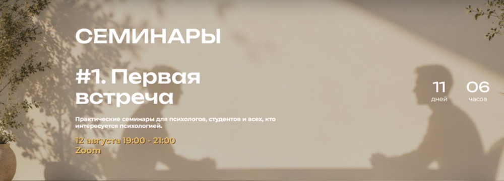 Мария Бразговская - Семинары #1. Первая встреча